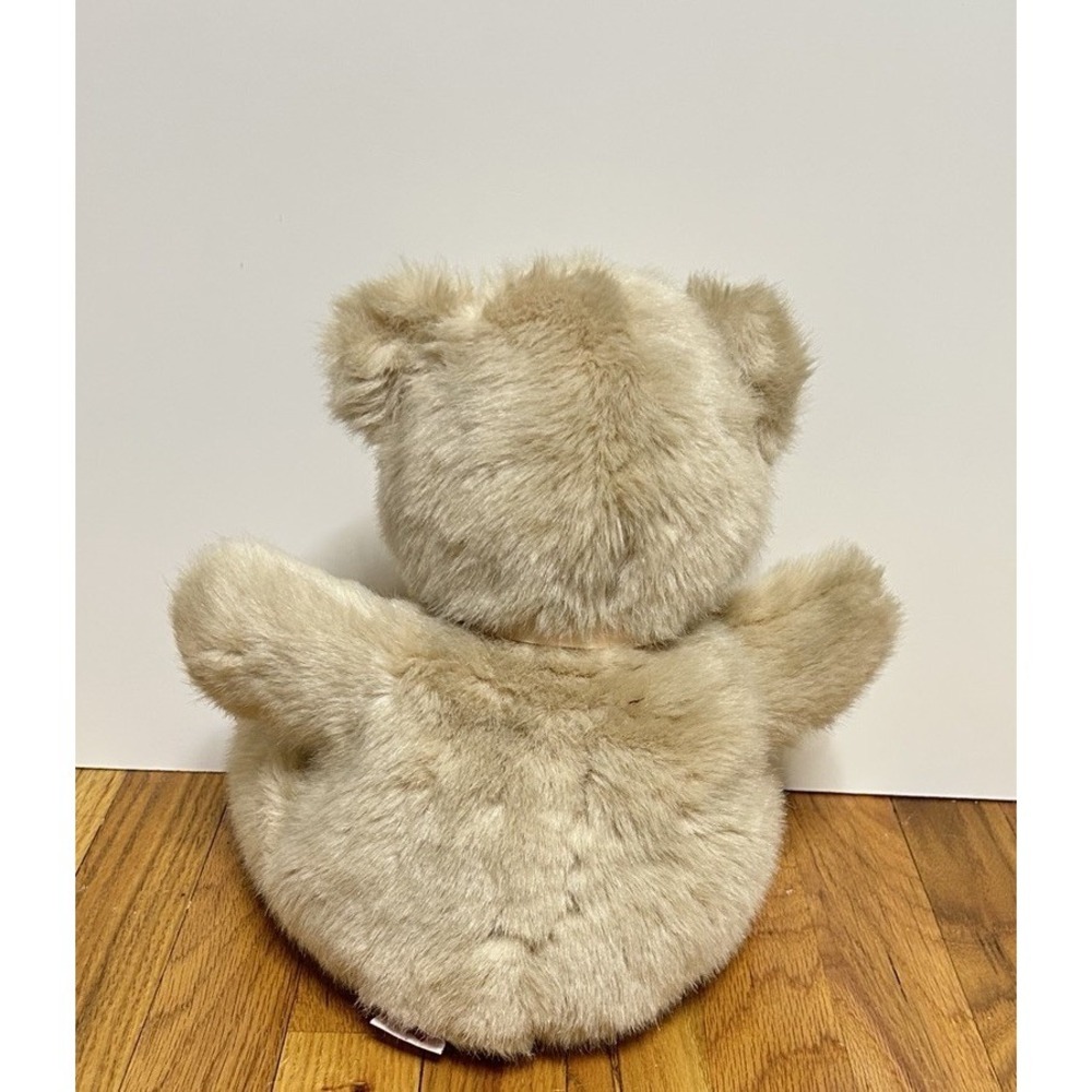 VTG Dakin Soft Teddy Bear Stuffed Animal Plush Pet Toy Beige Pink 1991 - Picture 3 of 6